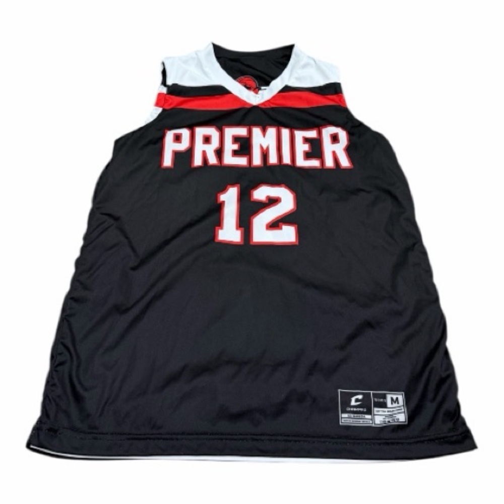 Premier Basketball Women’s Reversible Jersey, Size Medium, #12, FSA, Black White